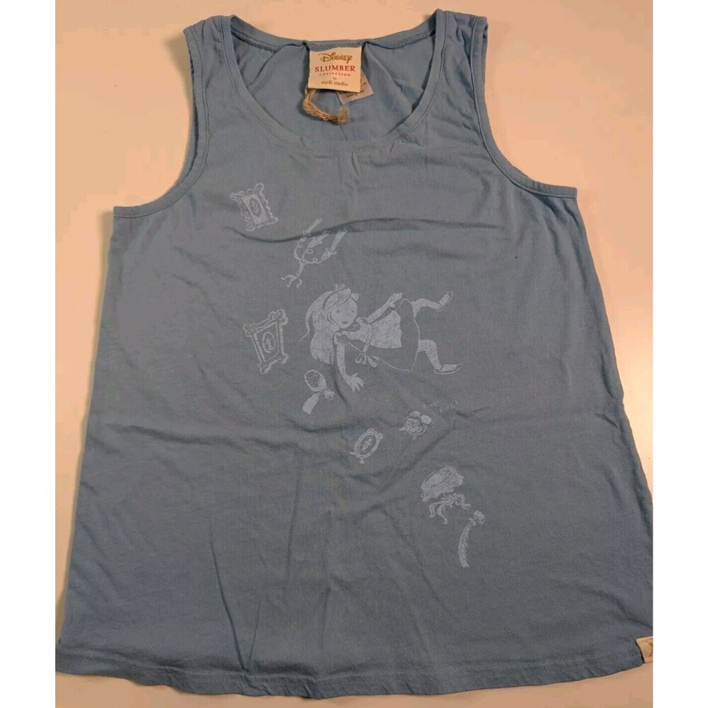 Disney Slumber Collection by Munki Light Blue Tank Top Youth Medium